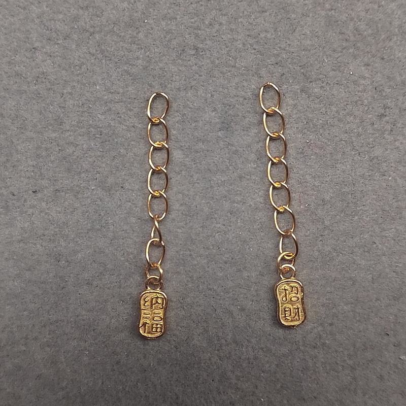 925银银制品 【发1条】A款招财纳福延长链  PJ499