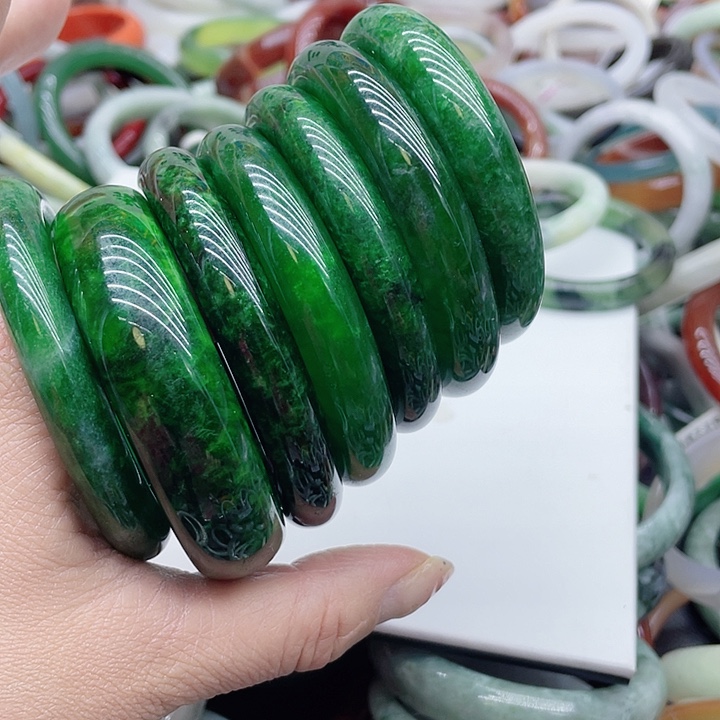 玻璃非金属手镯黑色