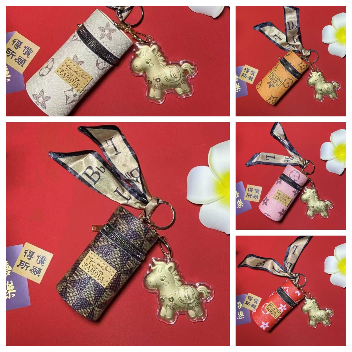 含金工艺品水贝爆款布布小马公主请发发口红包耳机包放口红送礼