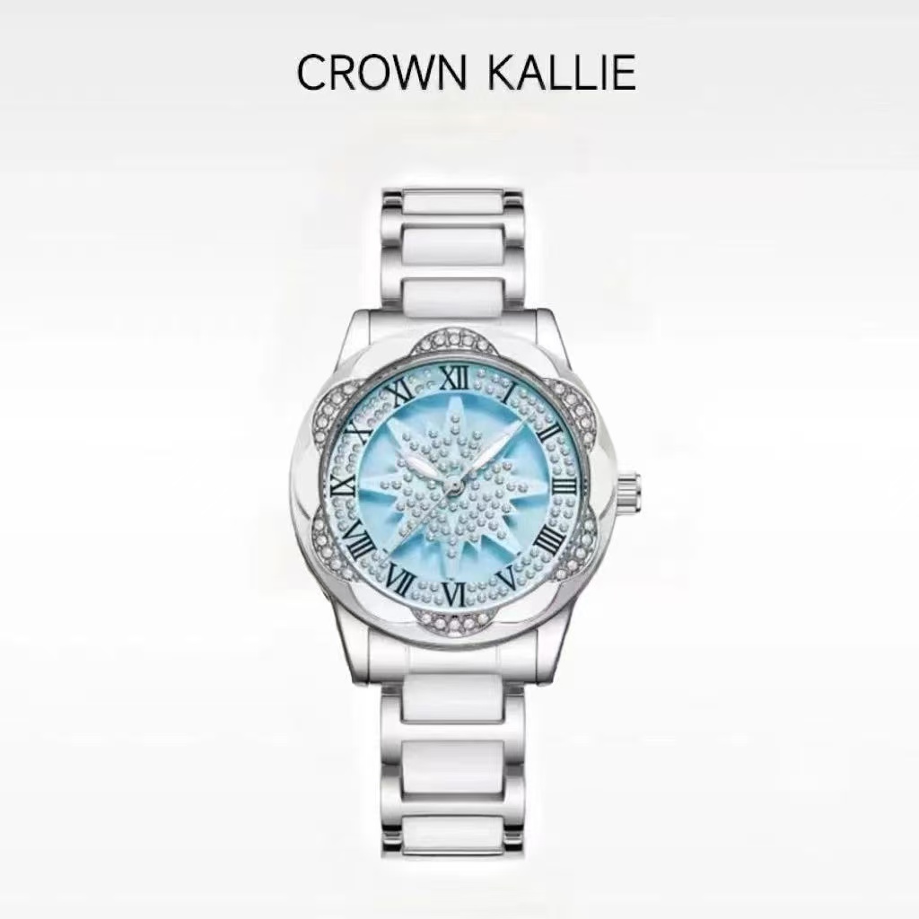 Crown Kallie【旋转雪花】满天星系列旋转设计全自动女士腕表ck8141