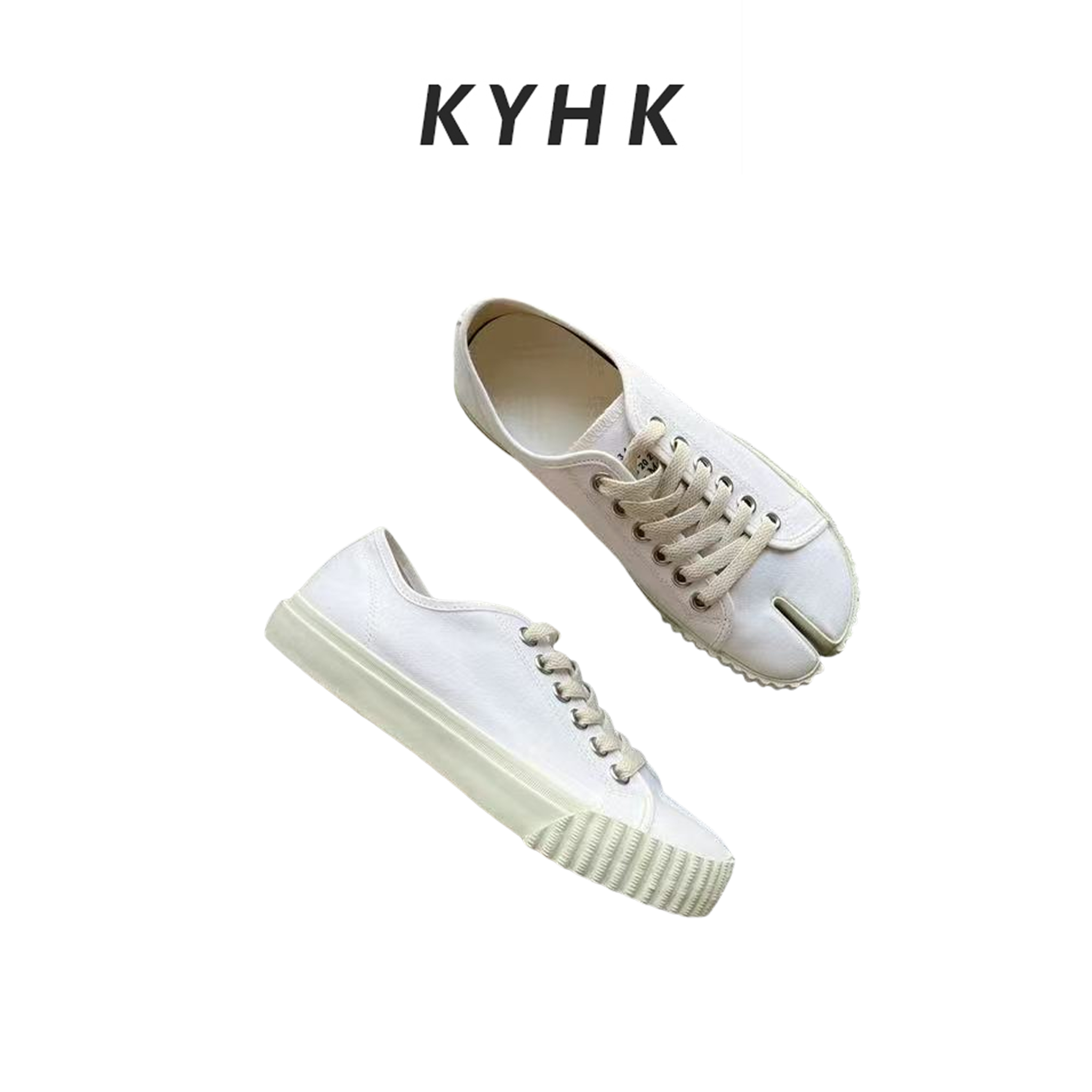KYHK新款ins小众帆布饼干分趾鞋250430