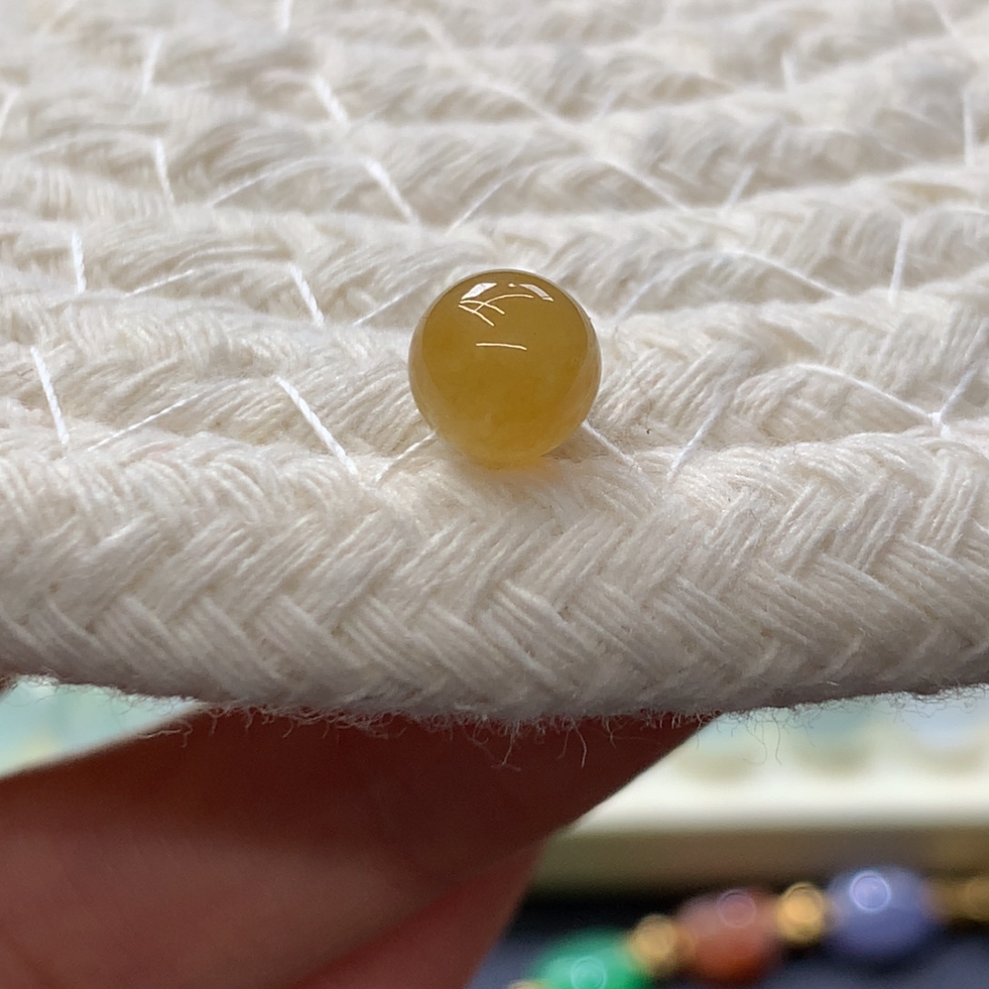 定制翡翠未镶嵌 毛货抛光定制 特色黄飘绿 卡7.1 买断