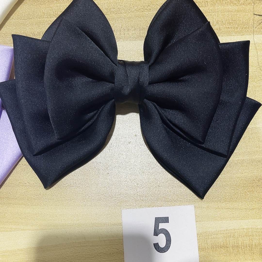 皮质铁合金蝴蝶结发夹