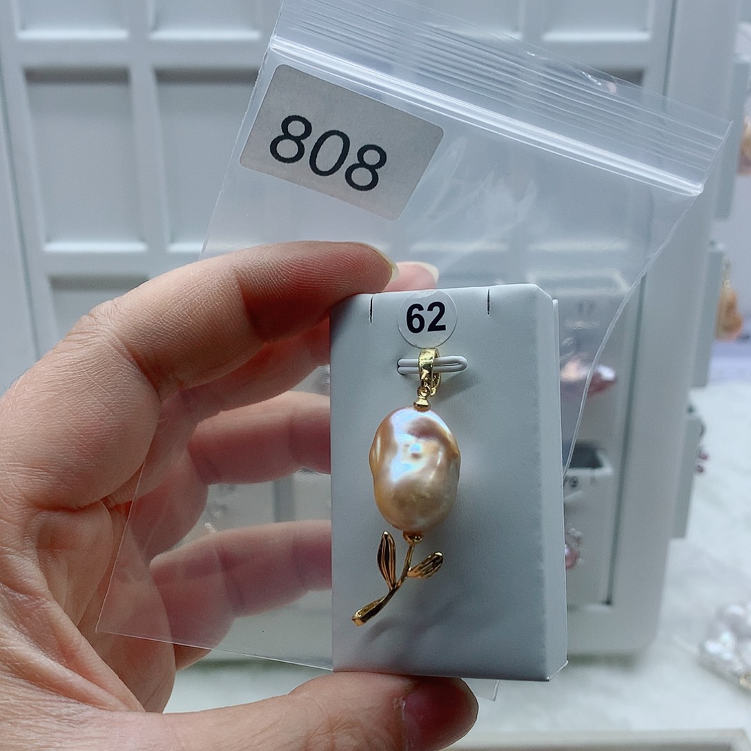 淡水珍珠吊坠(不含链)合金