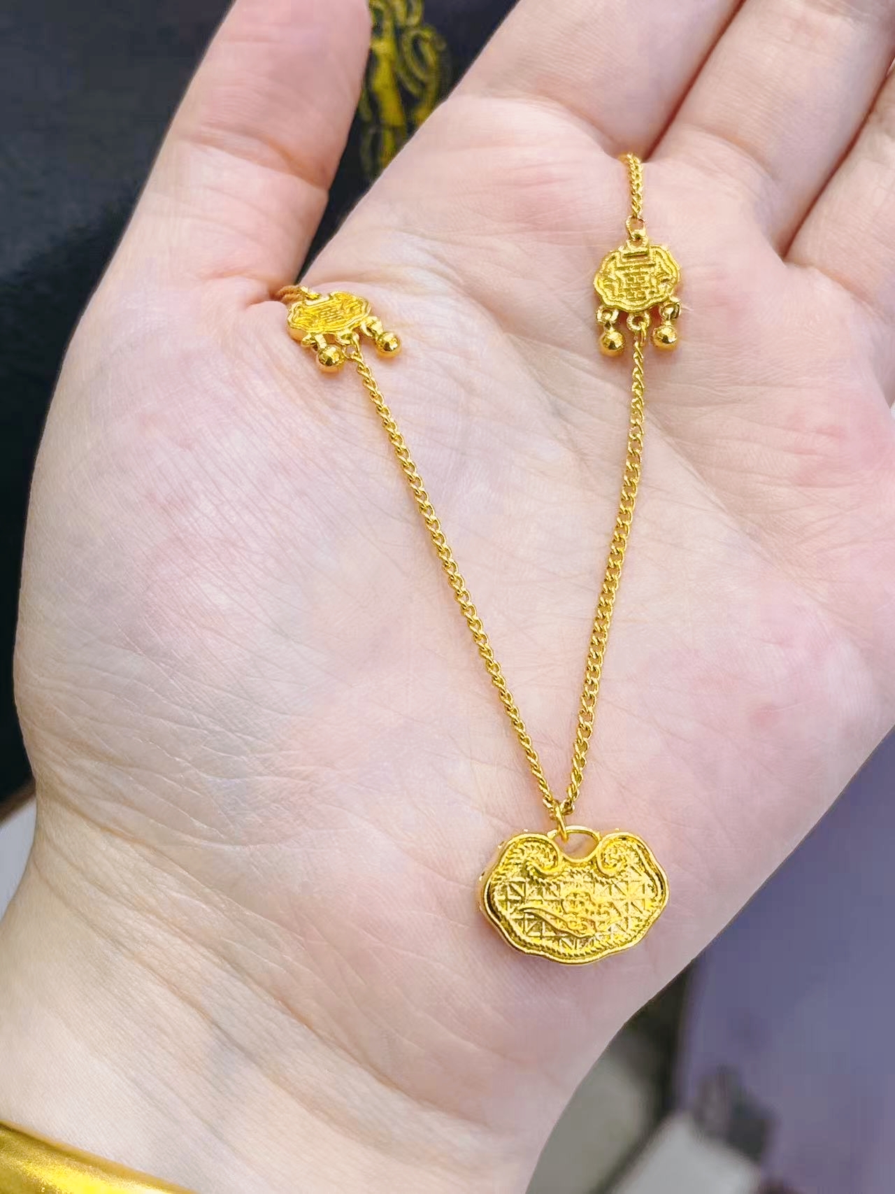 合金项链 金韵风华套链