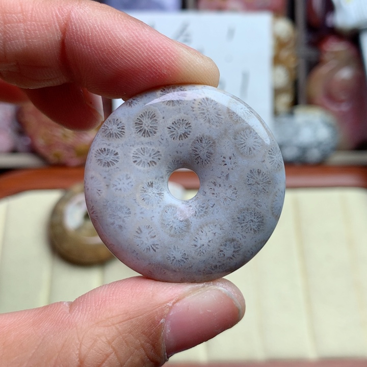 硅化珊瑚（珊瑚玉）颈饰未镶嵌