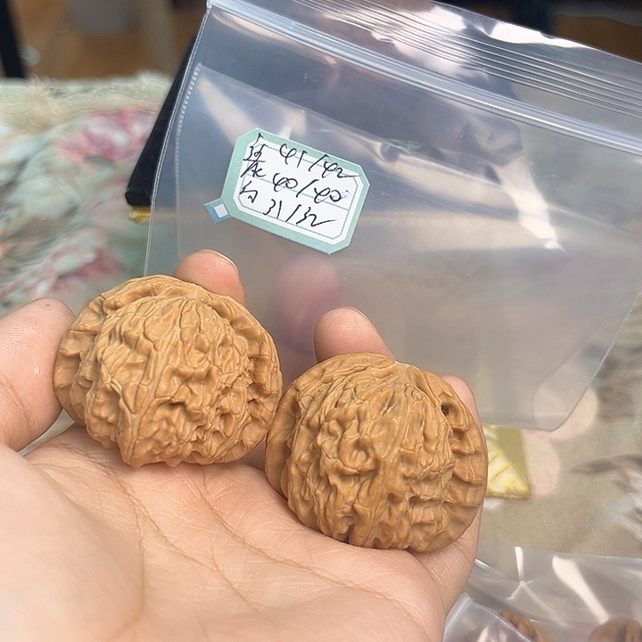 文玩核桃把件白狮子