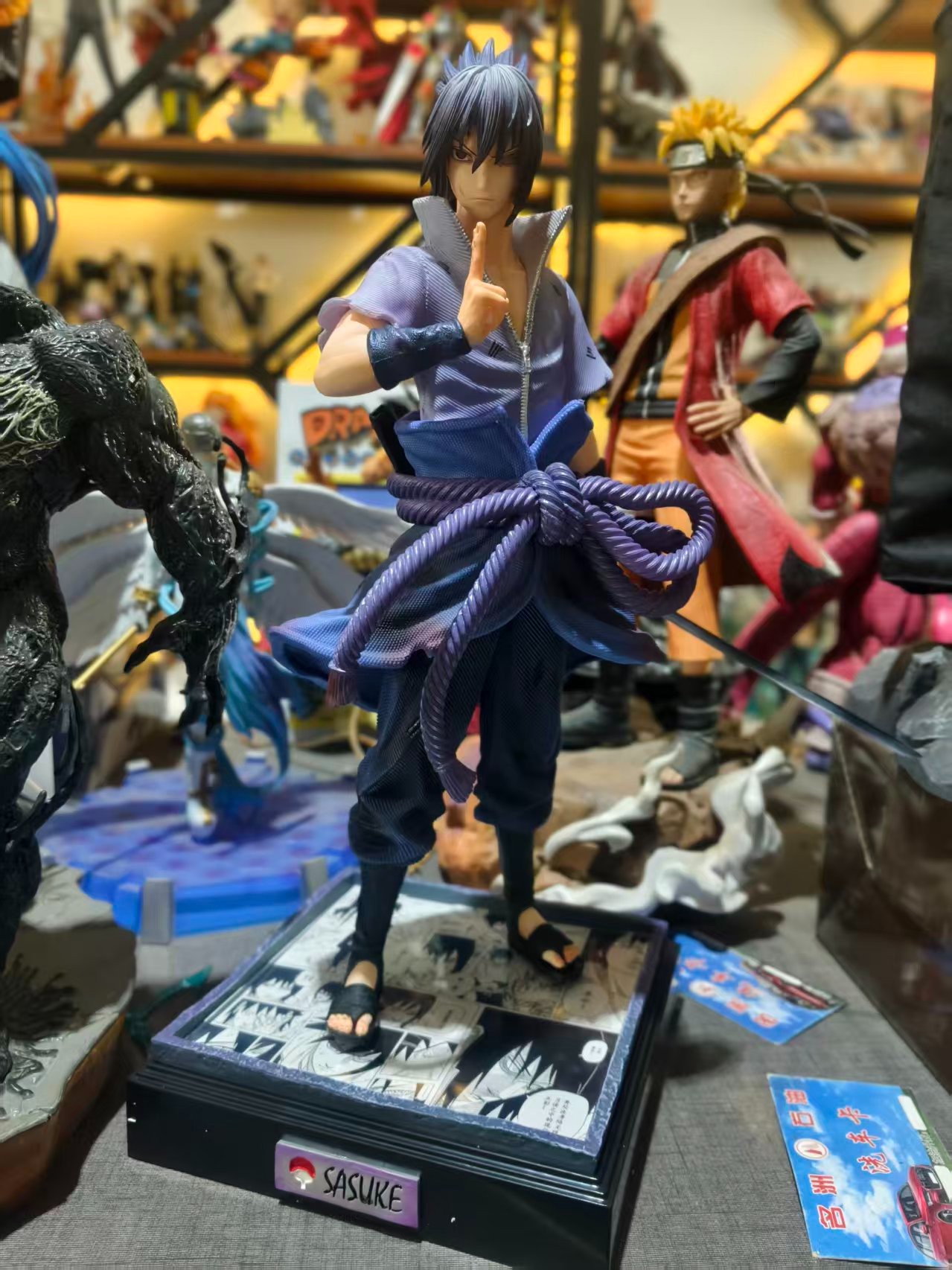 【潮玩杂货铺】现货新款 涅槃佐助 火影忍者模型手办潮动漫雕像摆件