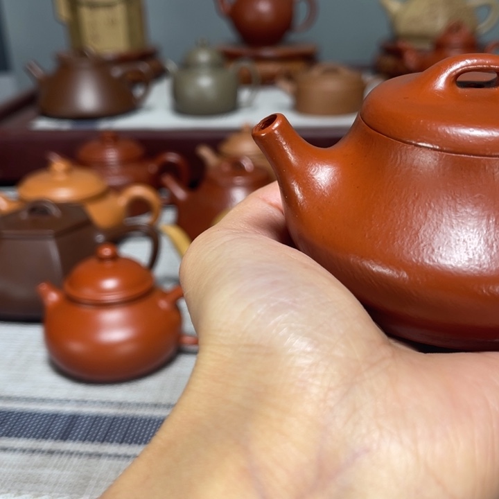 观***¥紫砂茶壶全手工瓢120cc