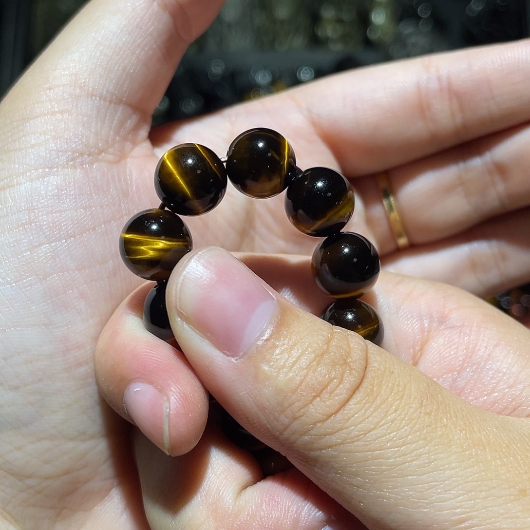 翻***篇黑曜岩未镶嵌手链