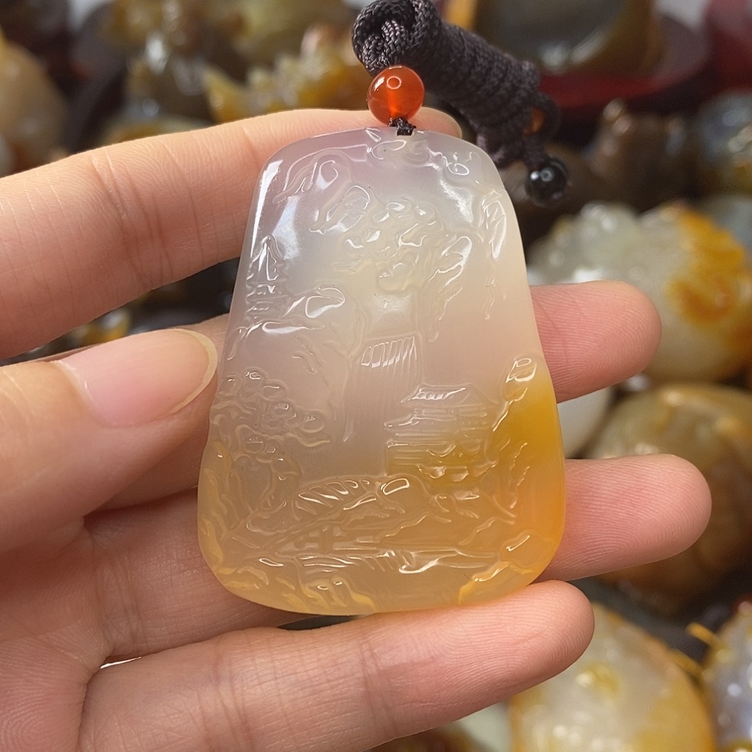 玛瑙/玉髓吊坠未镶嵌