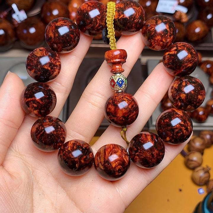 花梨木类手串/手链黄花梨风化料老挝花梨土埋料1.8