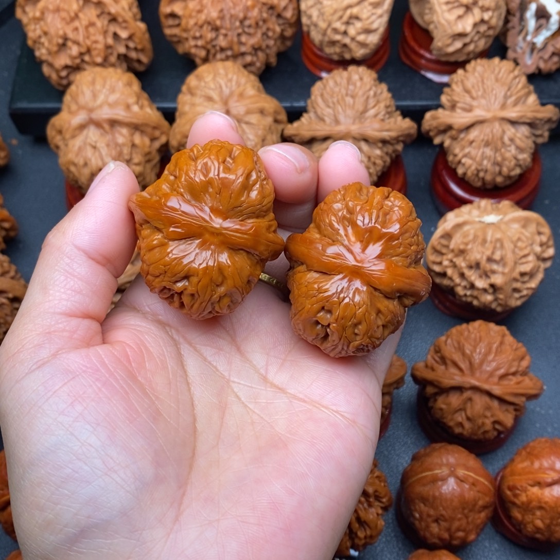 把件文玩核桃43平谷元宝