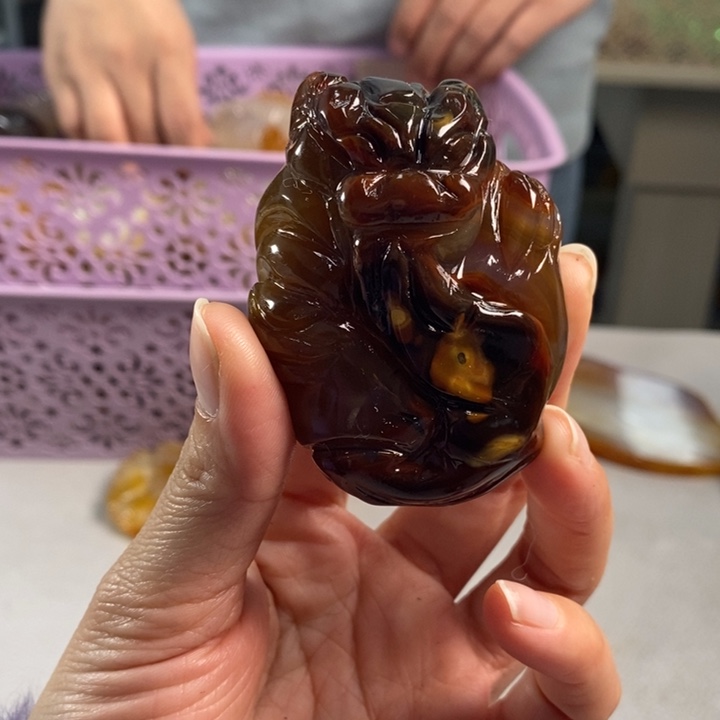 玛瑙/玉髓吊坠(不含链)未镶嵌