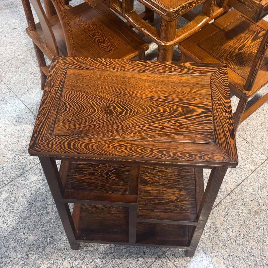 鸡翅木类成套家具茶几