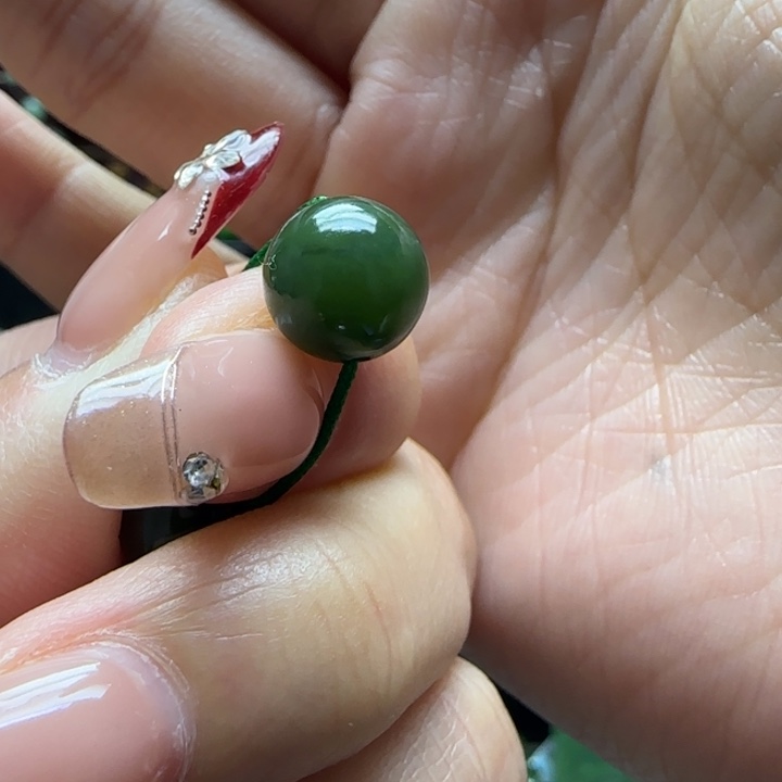 和田玉（碧玉）单珠未镶嵌