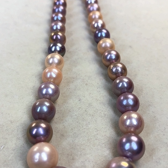 淡水珍珠颈饰银S925镶嵌