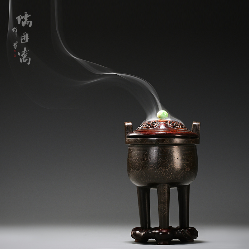 【儒匪窝】回流错银香炉，翡翠摘