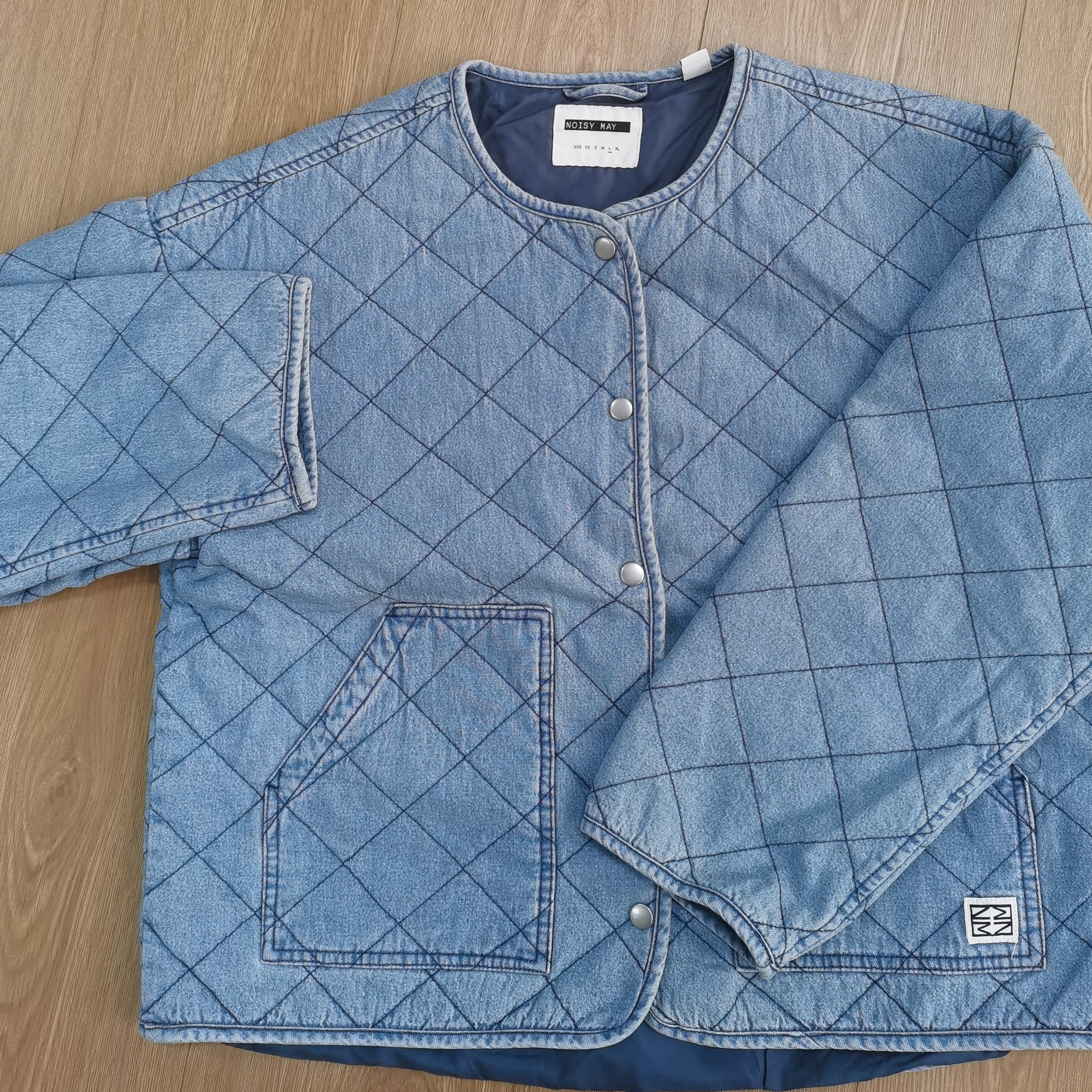 122921棱形圆领棉衣