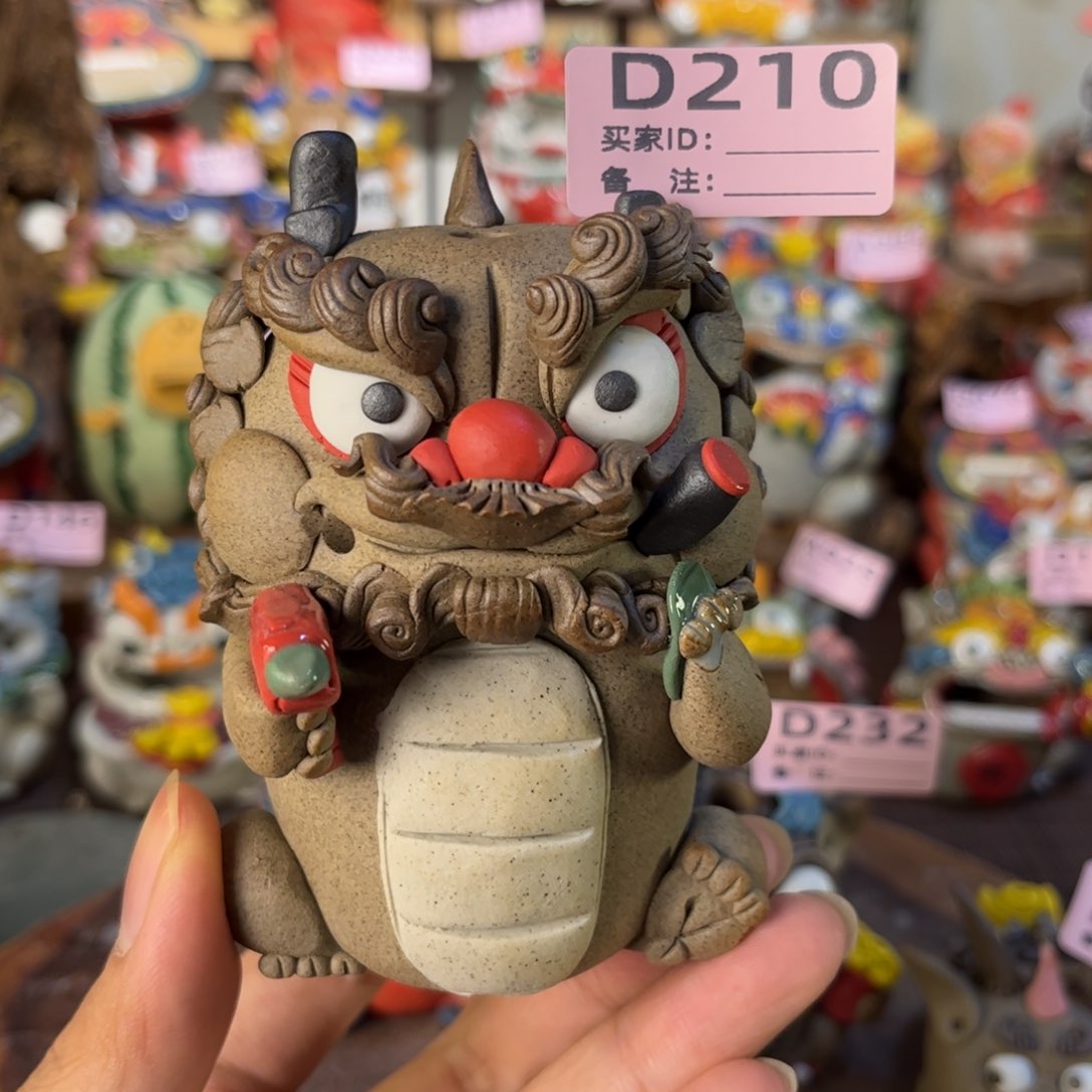 泥塑纯手工茶宠摆件