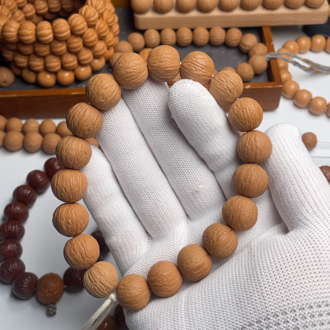 猴头核桃手串【****制纯天然无修同尺聚宝盆