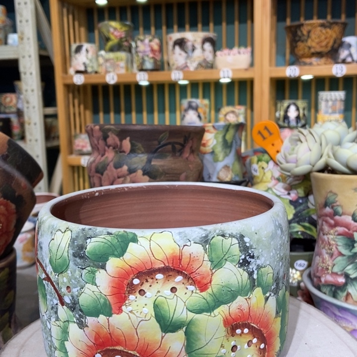 红陶景德镇艺术手绘作品