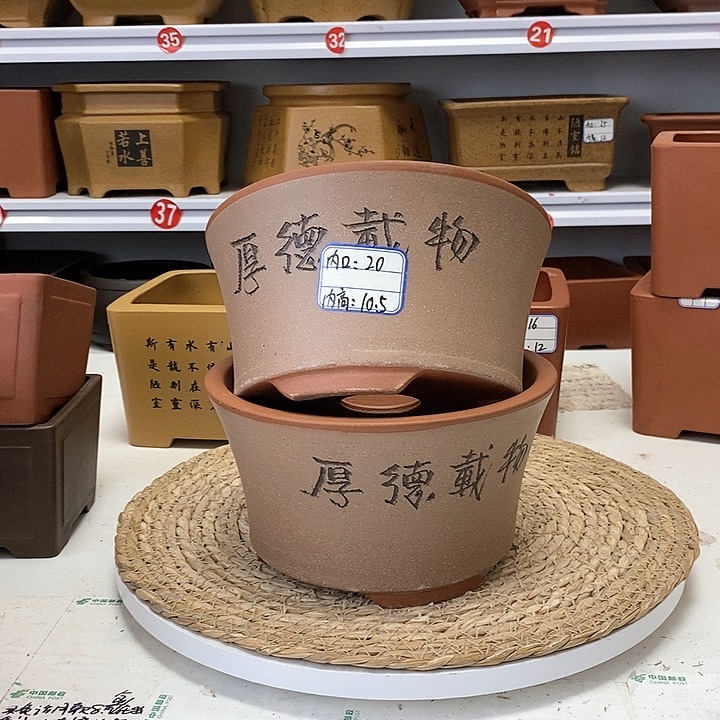 紫砂花盆今天下午