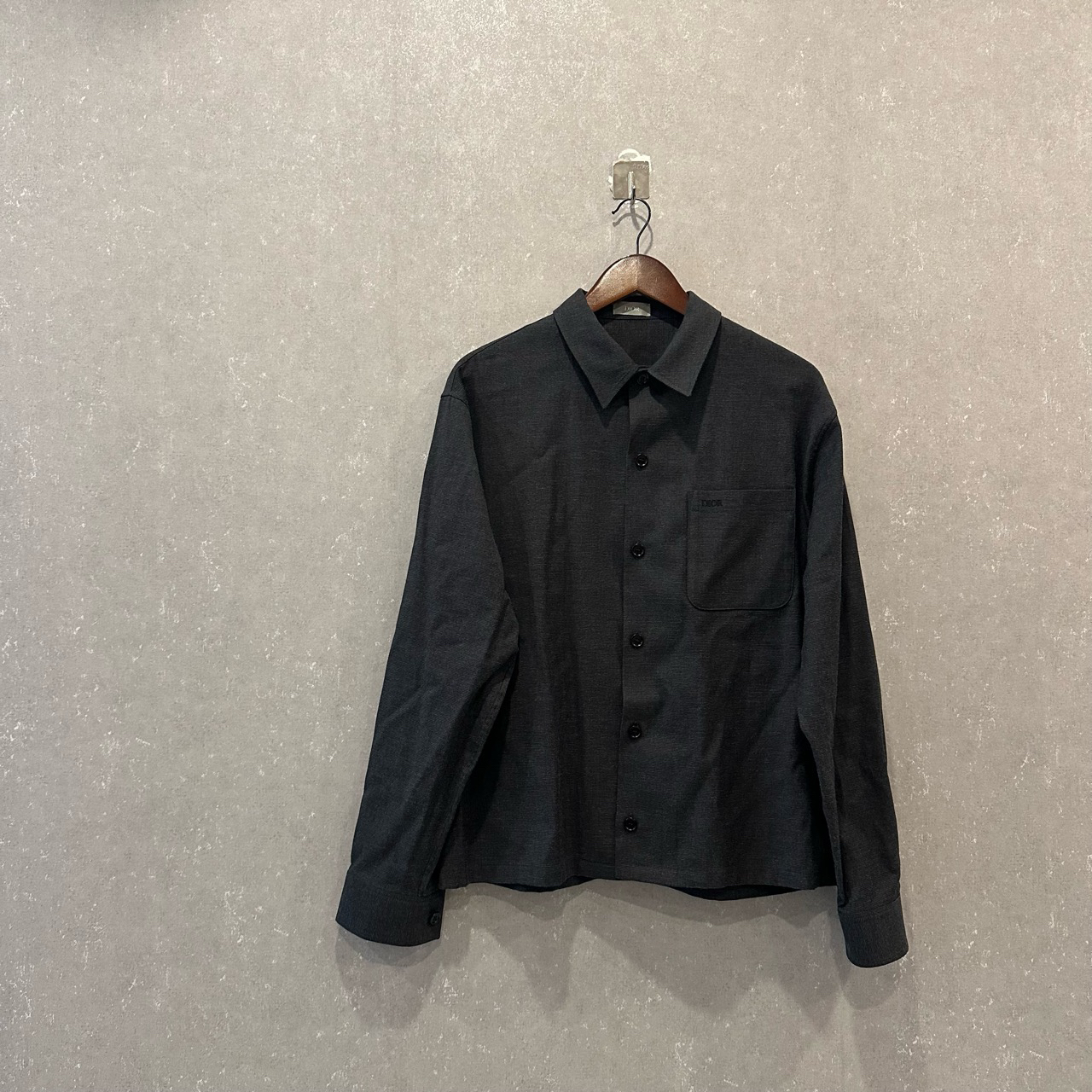 99新 DIOR/迪奥 纯色衬衫单排扣夹克外套 48码/003353