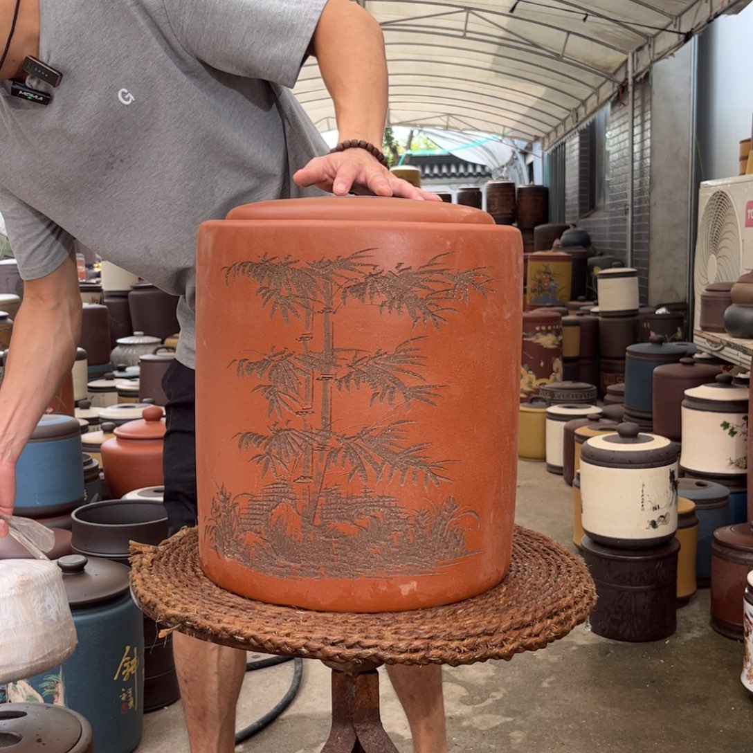 紫砂茶叶罐16 饼茶叶罐