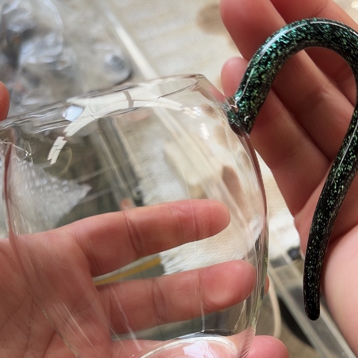 手工艺品玻璃玻璃茶器依然黑金