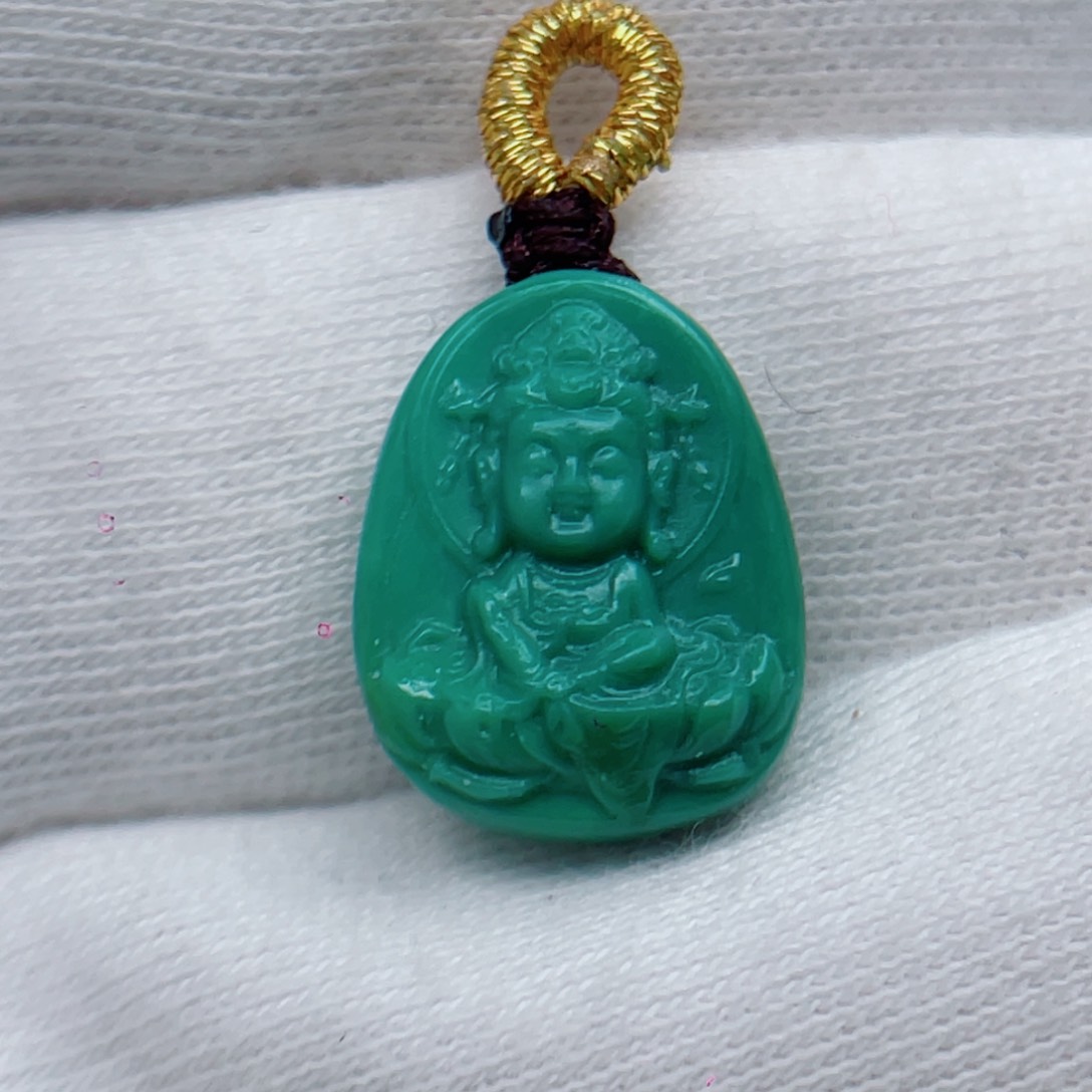 绿松石未镶嵌颈饰卡11.8-15-6.2