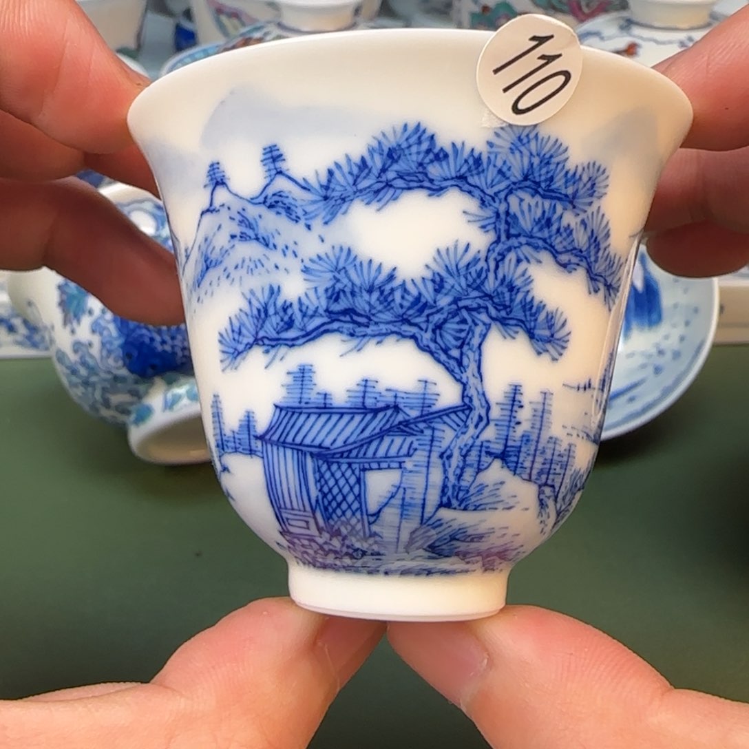 彦祖纯手工手绘茶具110