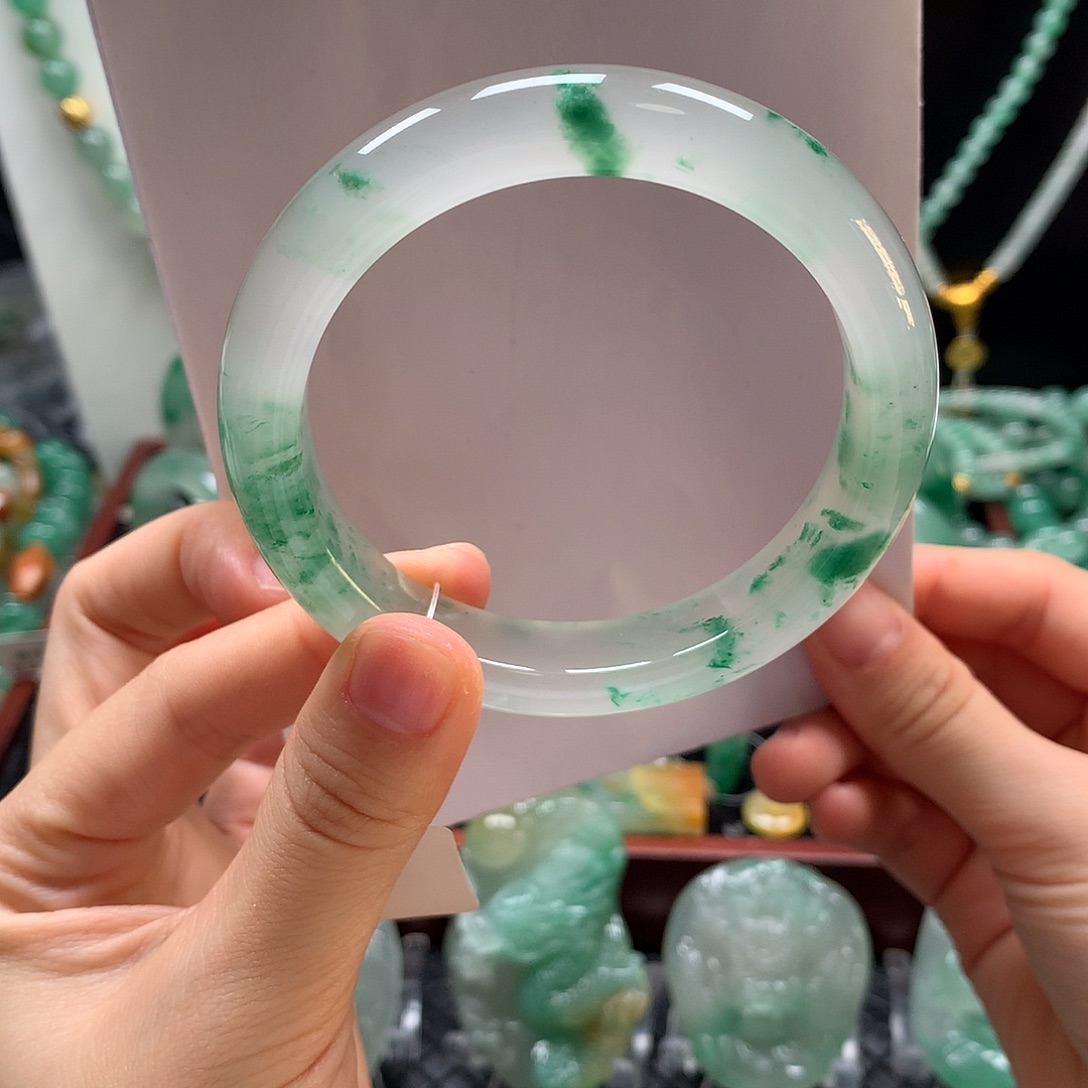 石英质玉未镶嵌手镯5859