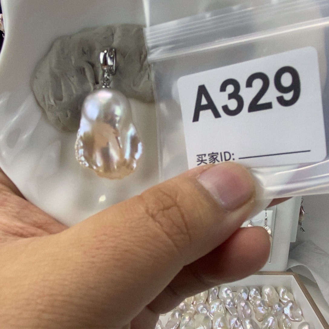 合金吊坠(不含链)淡水珍珠