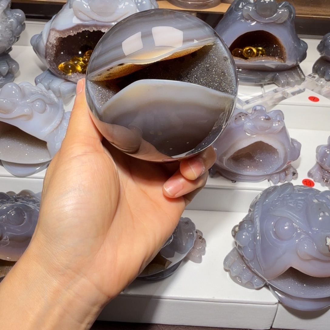 玛瑙/玉髓未镶嵌摆件