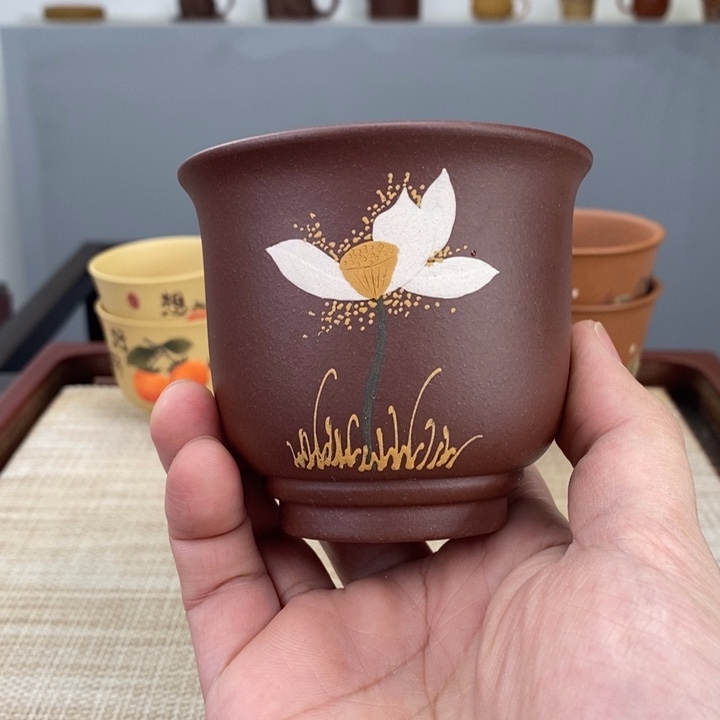 紫砂茶杯宜兴紫砂主人杯