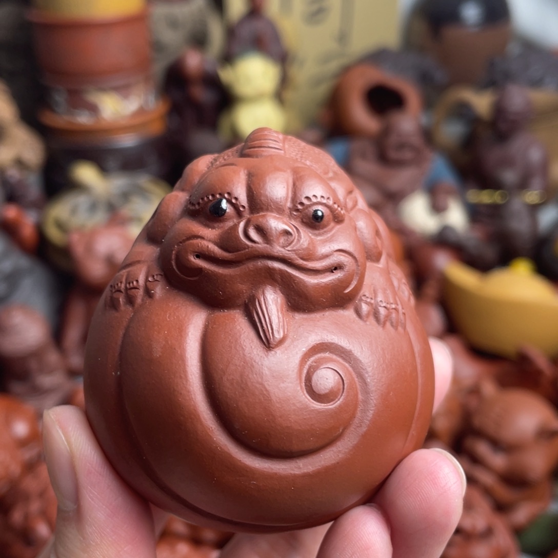 紫砂茶宠紫砂瑕疵