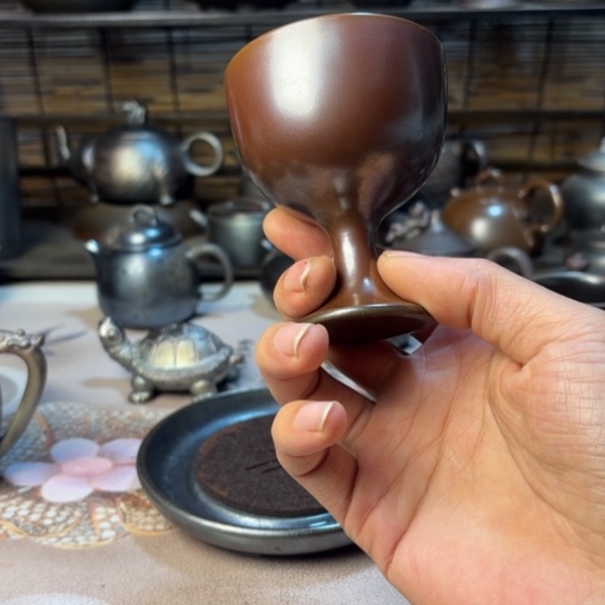 庄诚柴烧坭兴陶壶100（