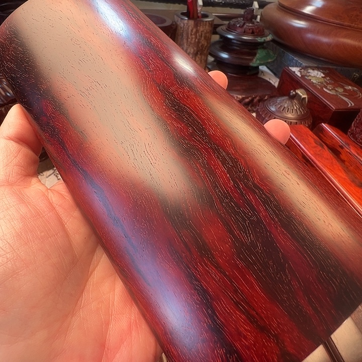 为***堂小叶紫檀木搁臂搁