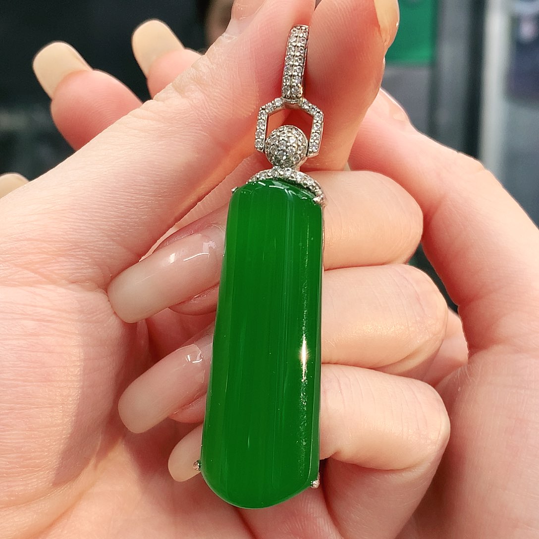 银S925镶嵌吊坠玛瑙/玉髓