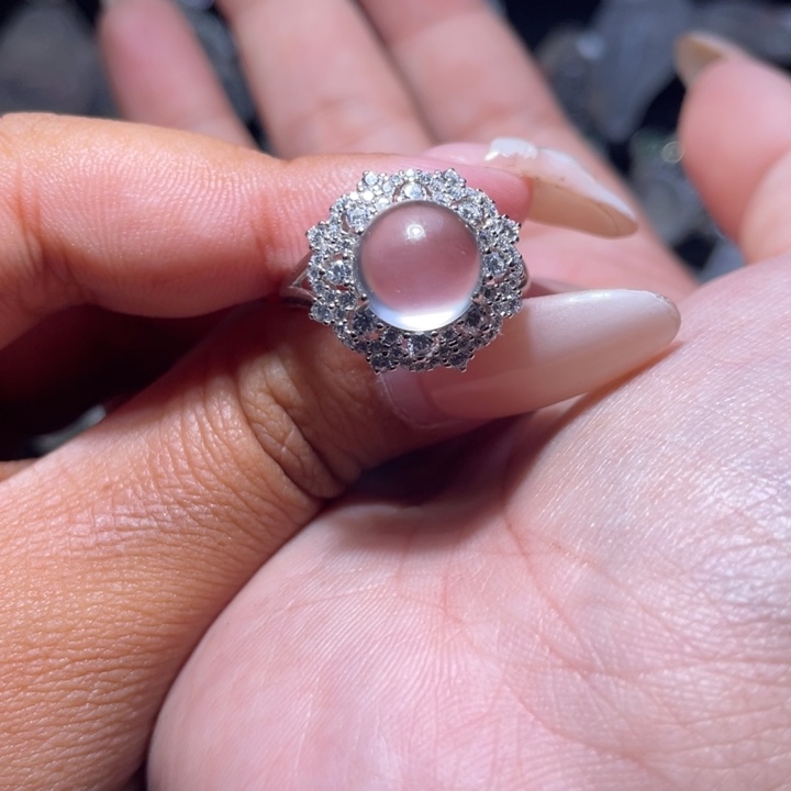 石英质玉银S925镶嵌颈饰