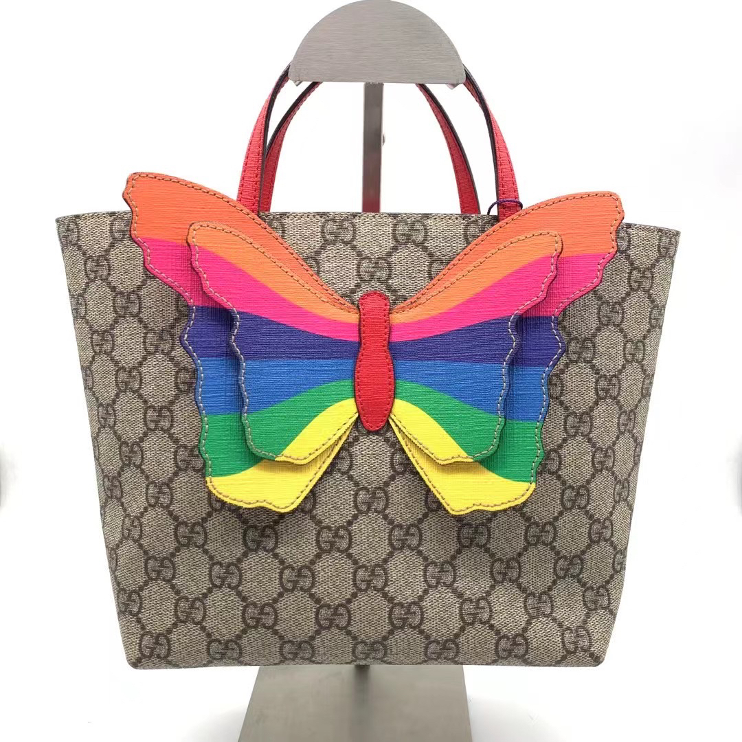 99新 GUCCI/古驰 Gucci立体蝴蝶托特包