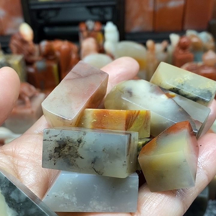 红***玩寿山石印石天然原石