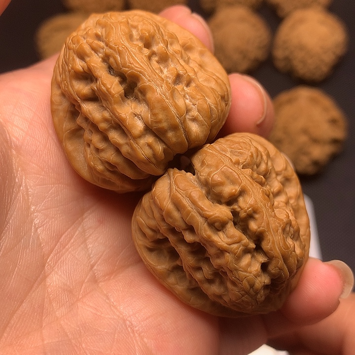 文玩核桃吊坠文玩核桃凹底35尺有色差