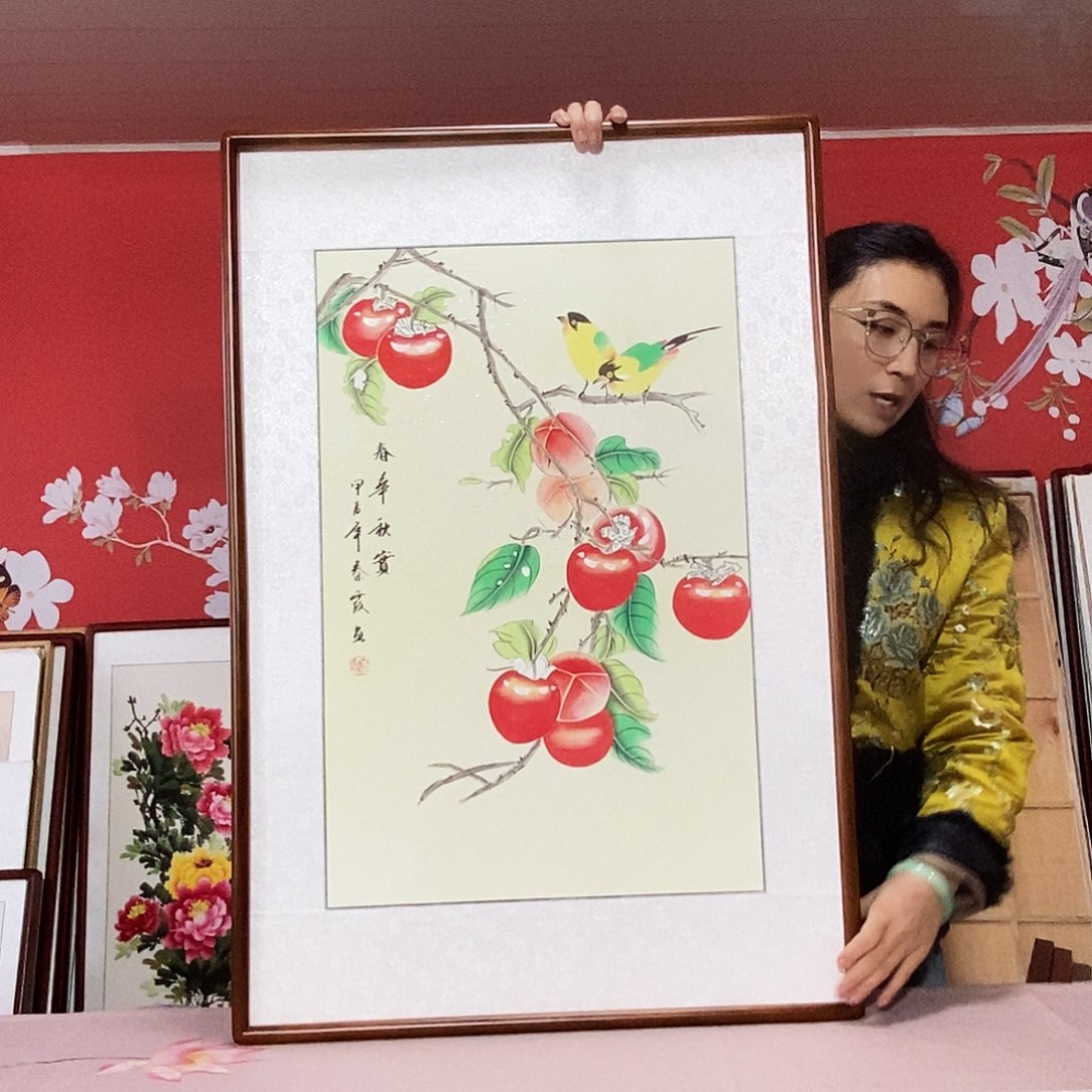 国画手写手绘国画作品63✖️123