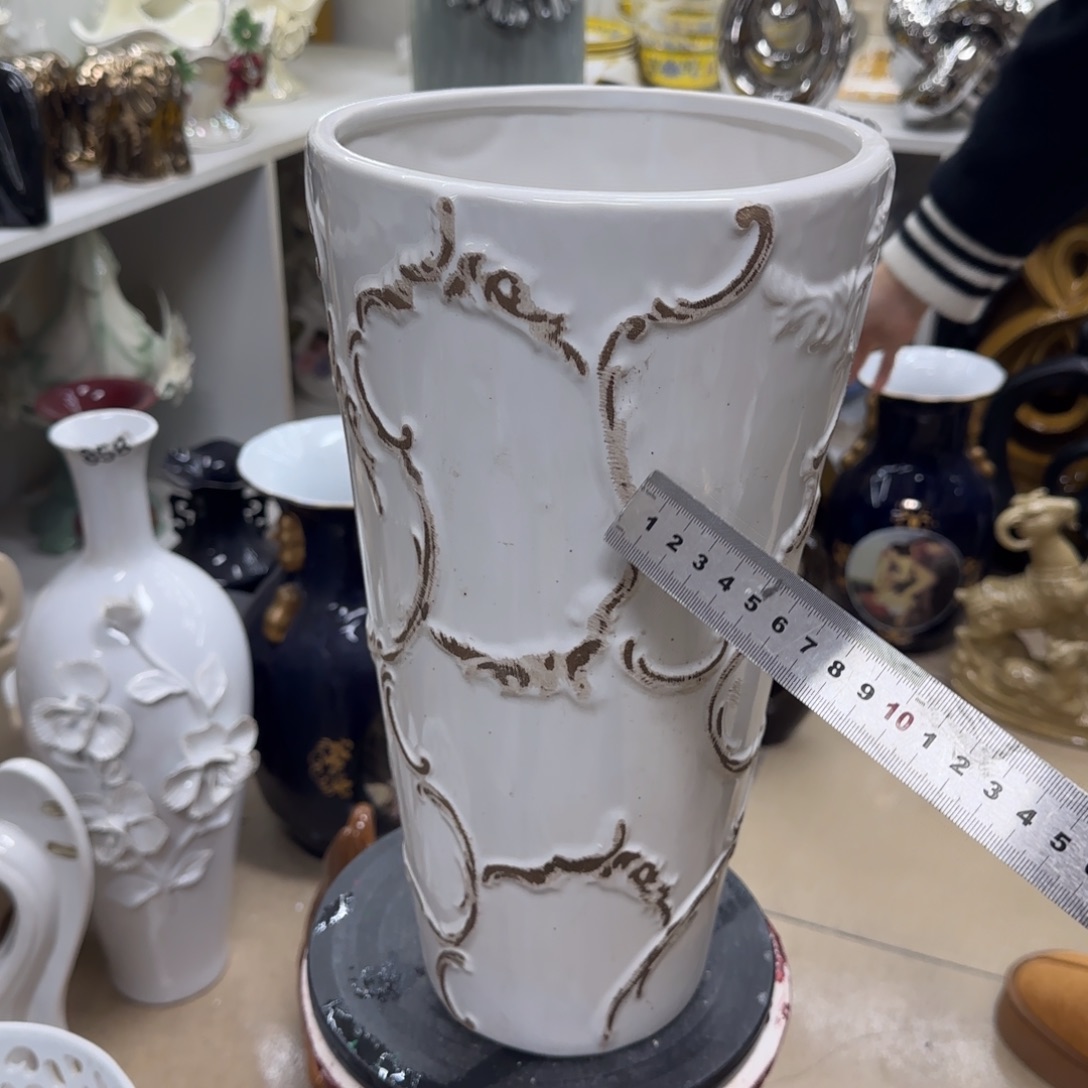 瓷片陶瓷工艺花瓶摆件