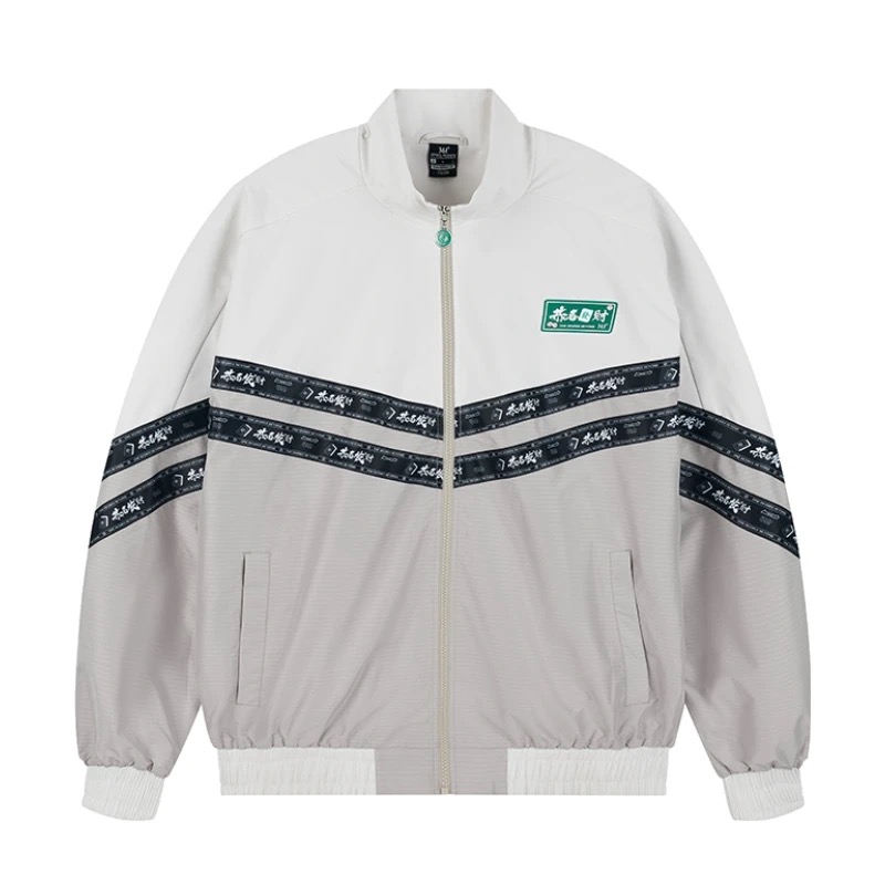 361°休闲防风立领长袖夹克 552316604 浅褐色