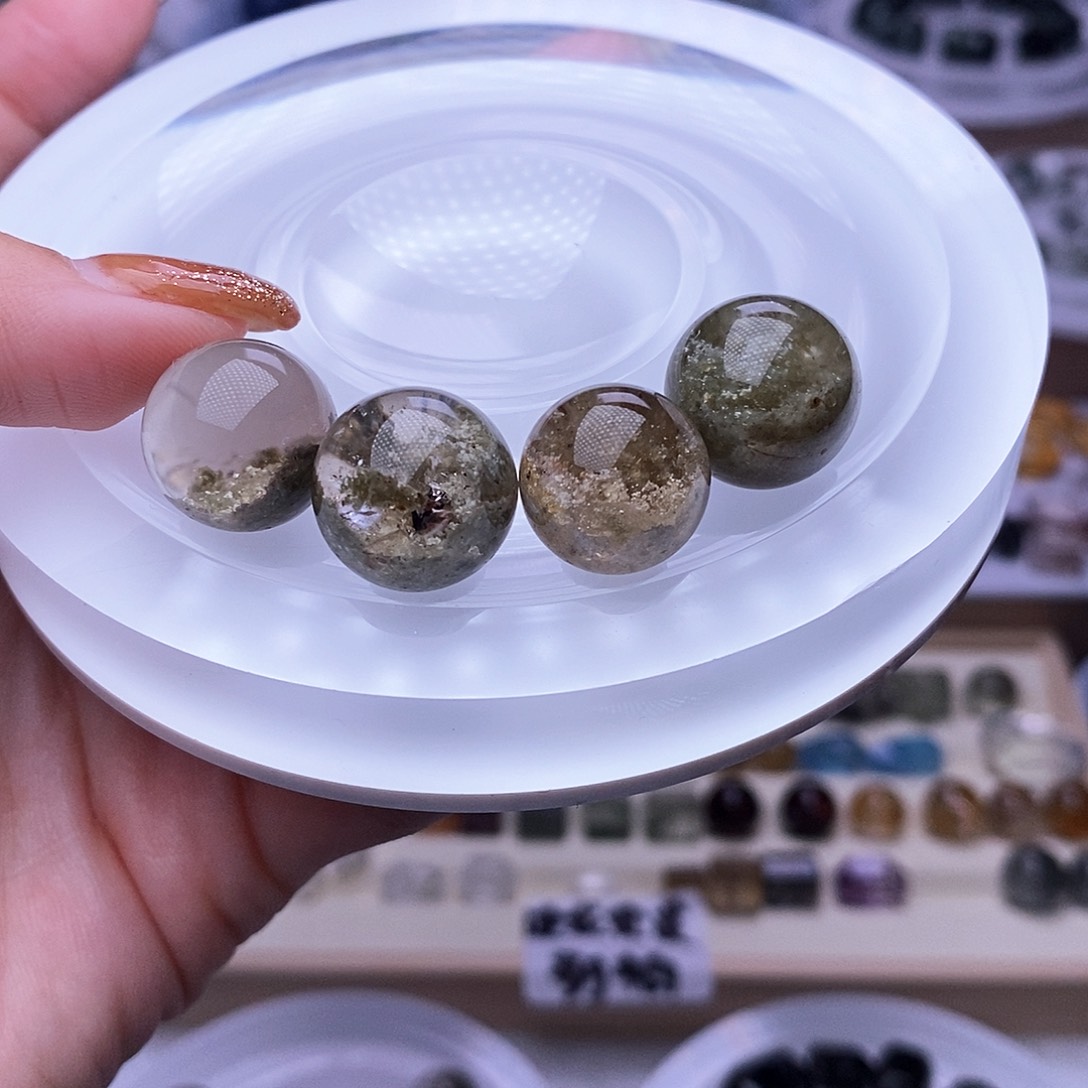 水晶天然水晶定制打孔不退换未镶嵌