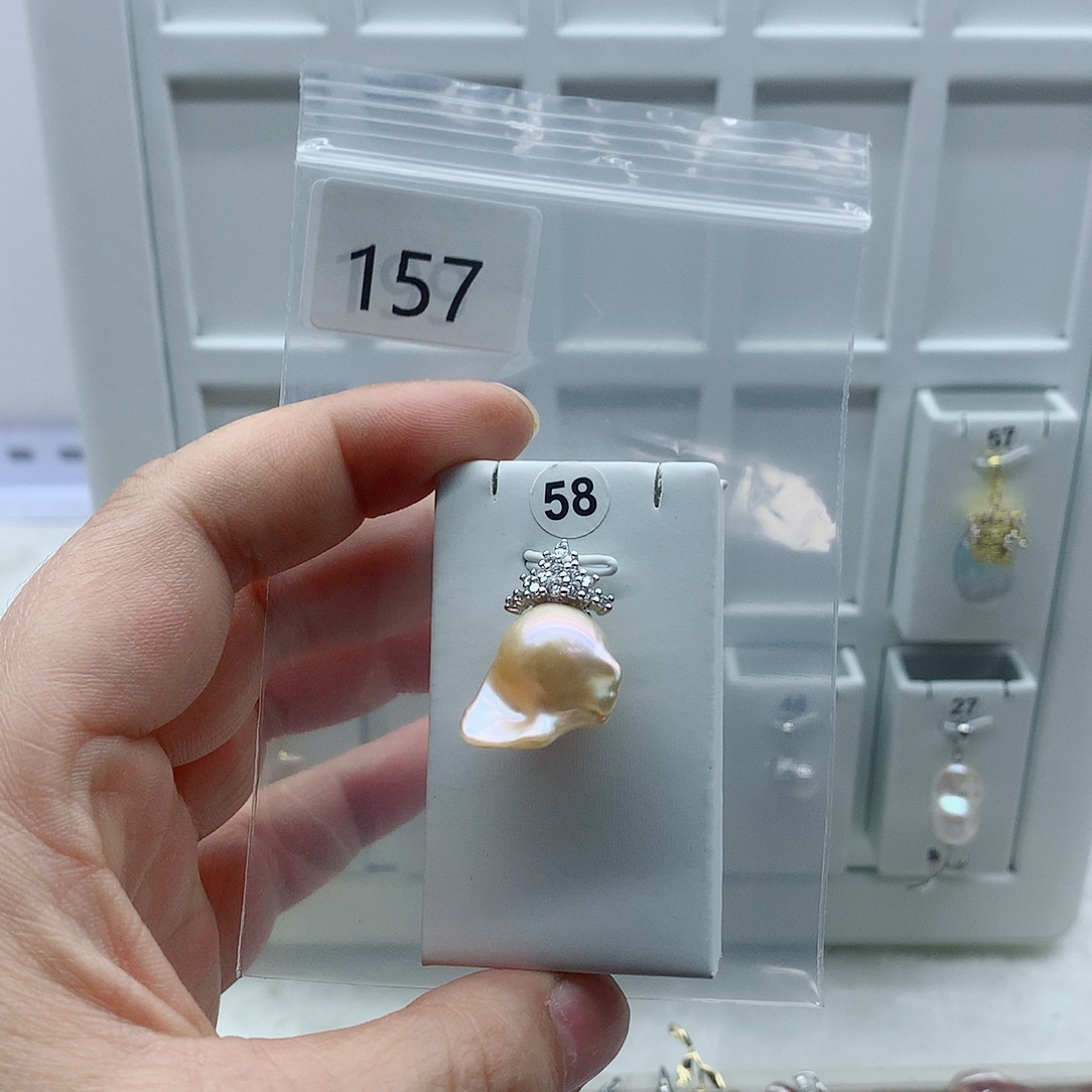 吊坠(不含链)合金淡水珍珠