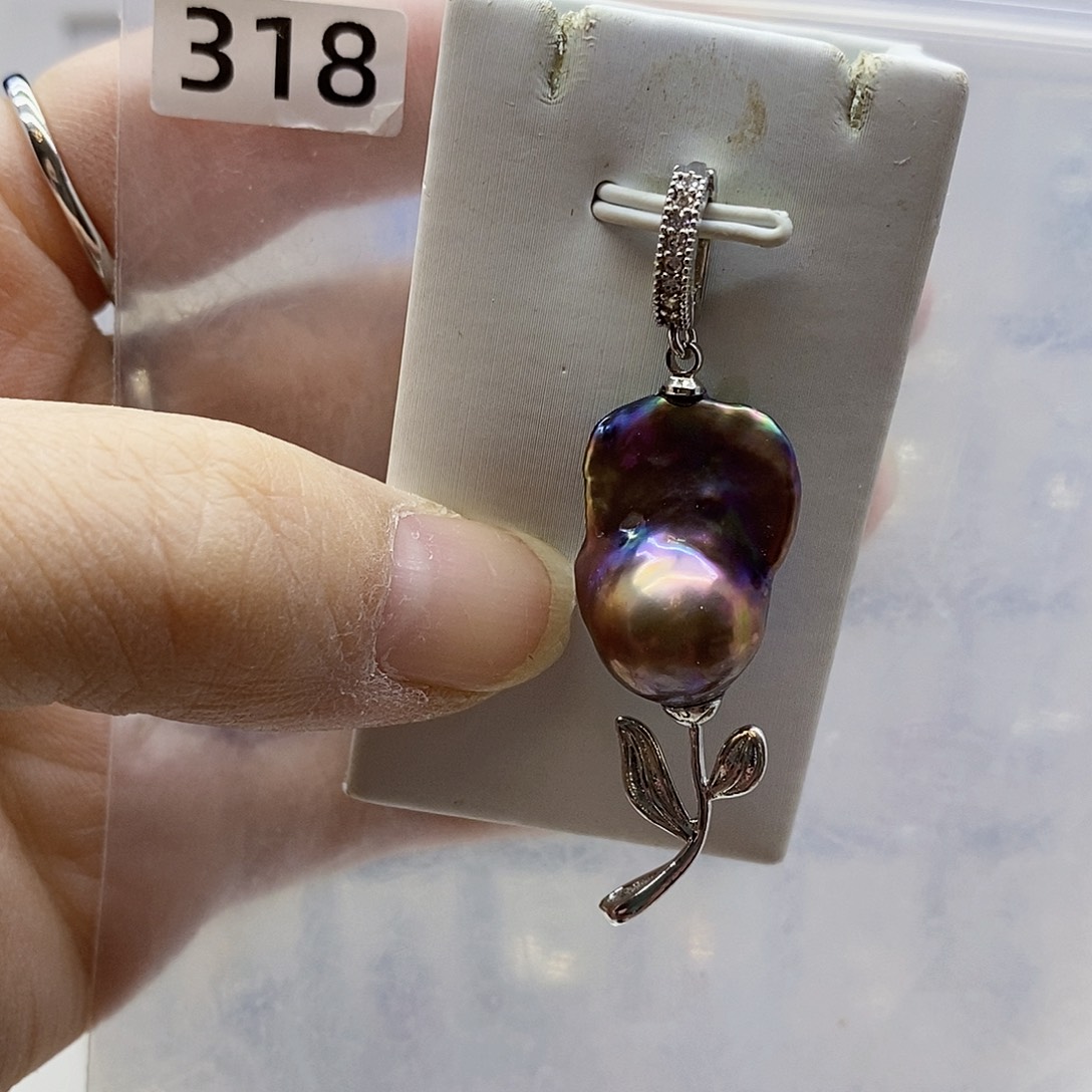 颈饰合金淡水珍珠